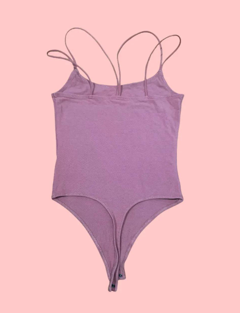 Abercrombie & Fitch Women's Pink and Purple Bodysuit