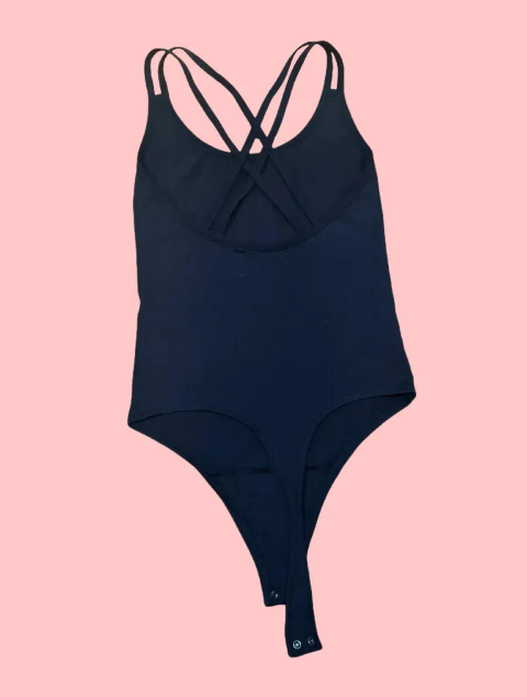 Abercrombie & Fitch Women's Black and Navy Bodysuit